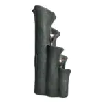 5-Tiered Lotus Leaf Modeling Outdoor Fountain with LED Lights