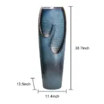 38.7”H Outdoor/Indoor Water Jar Fountain Tall Floor with LED Lights
